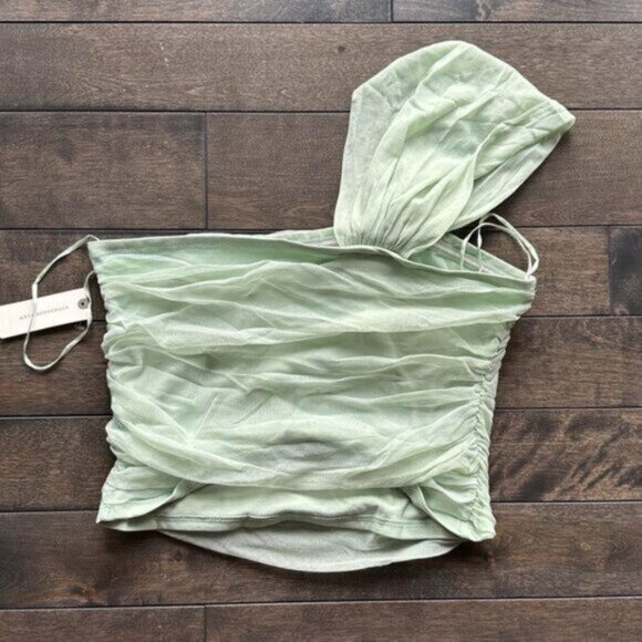 Anthropologie Maeve Tulle One Shoulder Top - new with tags - Picture 3 of 3